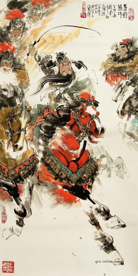 马到成功68x138cm 2007年
